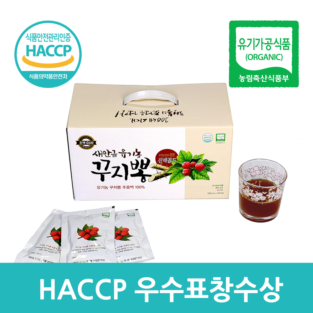 [김제시_새만금유기농꾸지뽕] 유기농 꾸지뽕 진액 골드 100ml×30봉